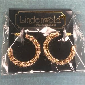 🌸 (2/$20) Lindenworld CZ Gold Rhinestone Earrings